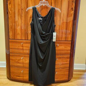 Anne Klein Women's Carousel Print Faux Wrap Dress, size 8